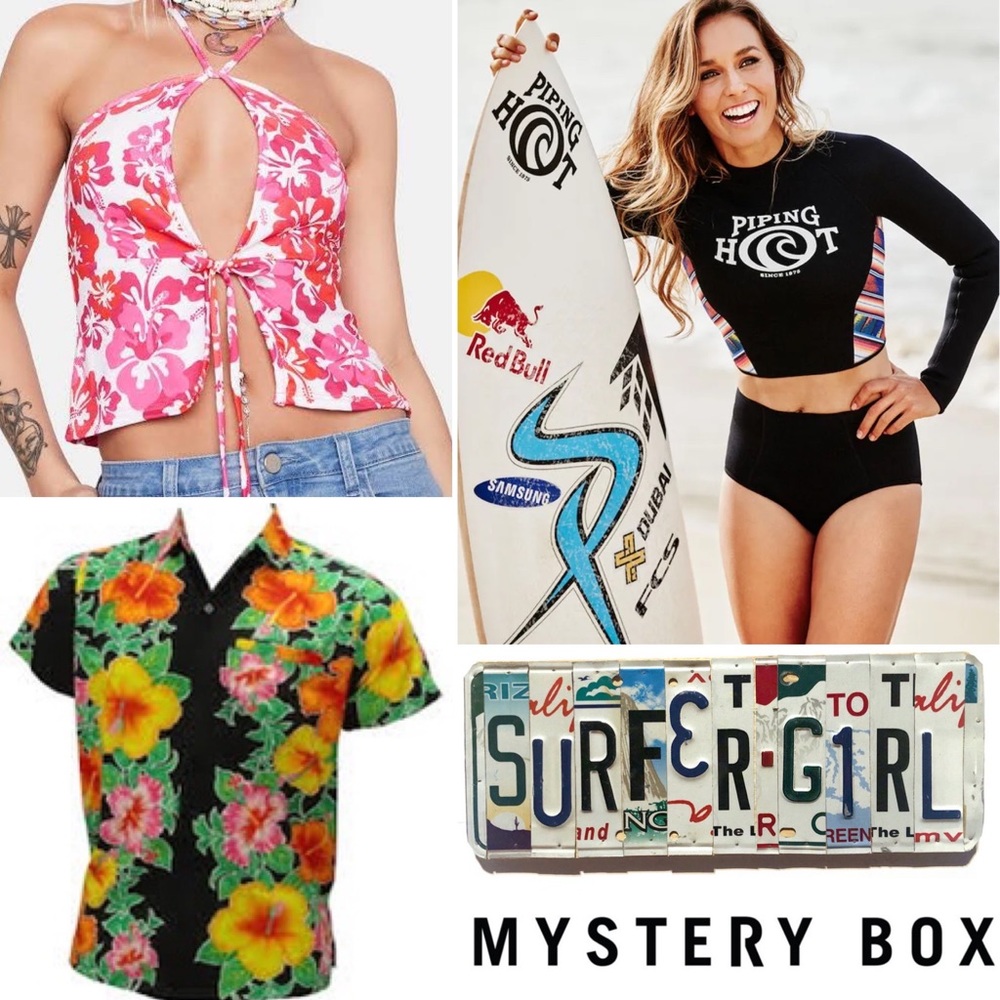 Surfer Girl | Mystery Box ! (Roxy Billabong Hawaiian print  etc)